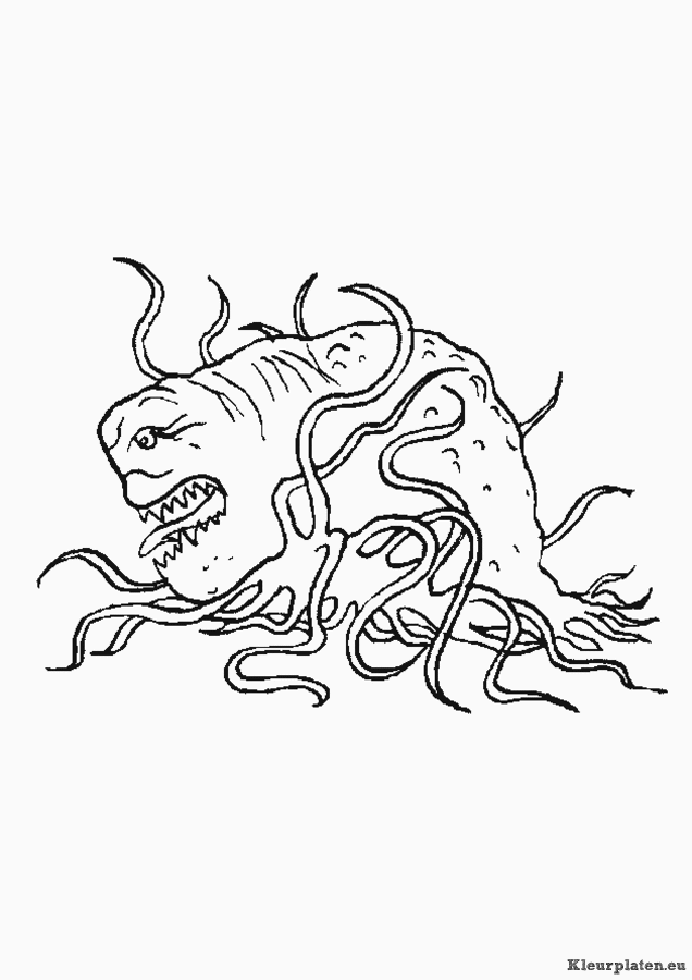 Monsters en co kleurplaten