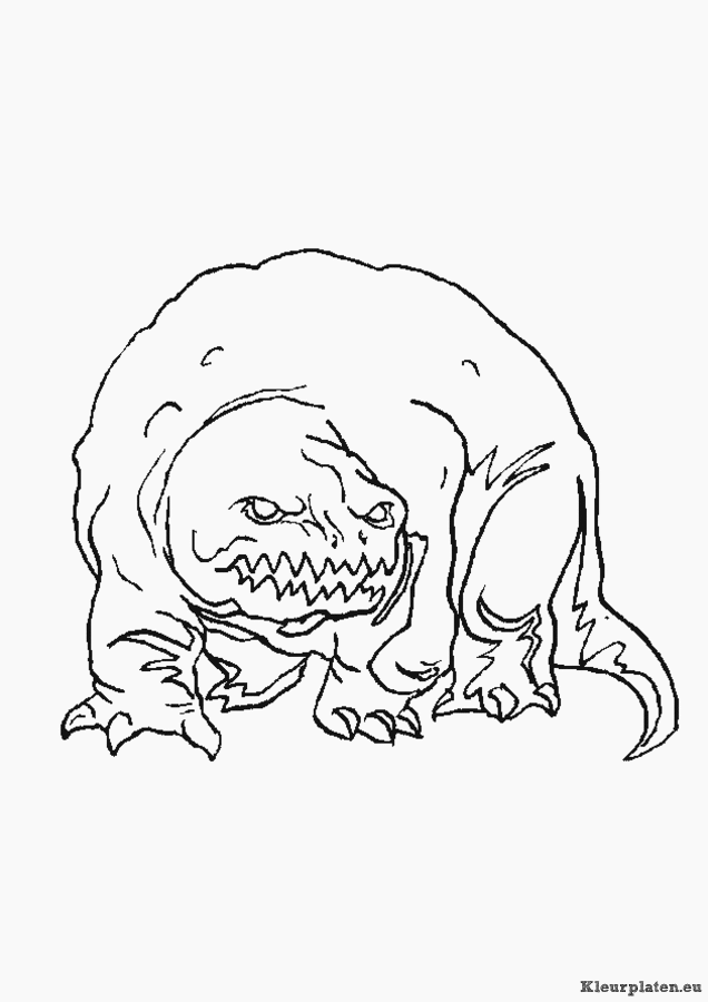 Monsters en co kleurplaten