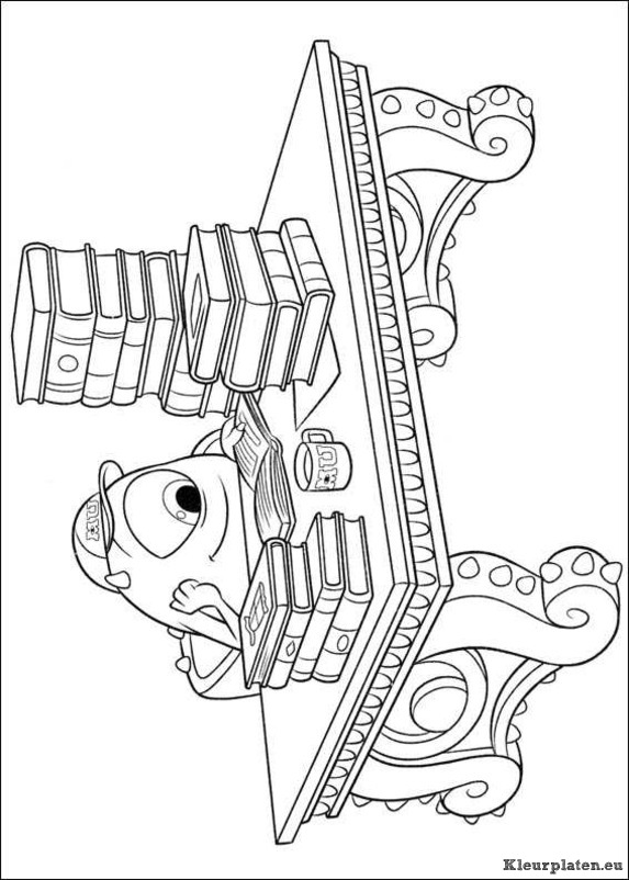 Monsters university kleurplaten
