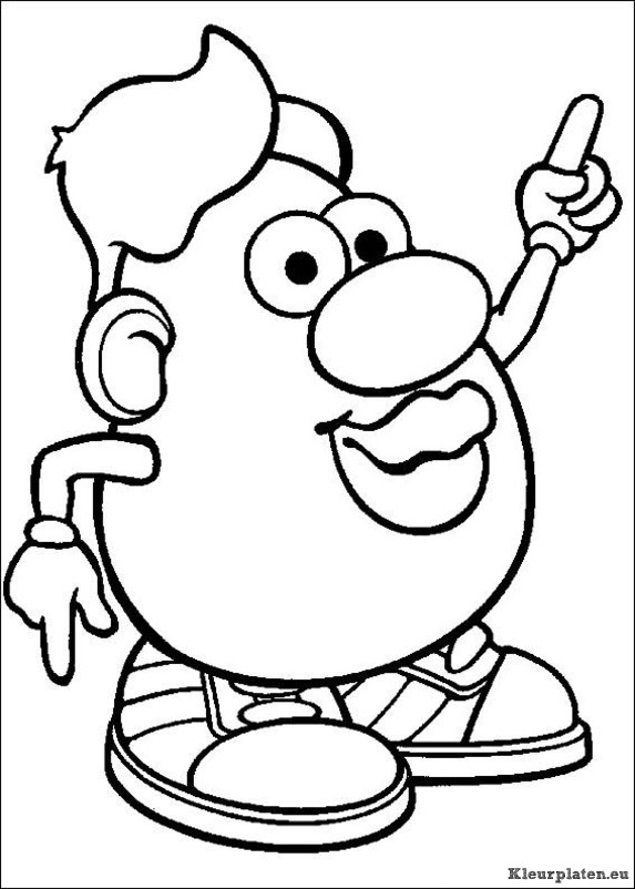 Mr potato head kleurplaten