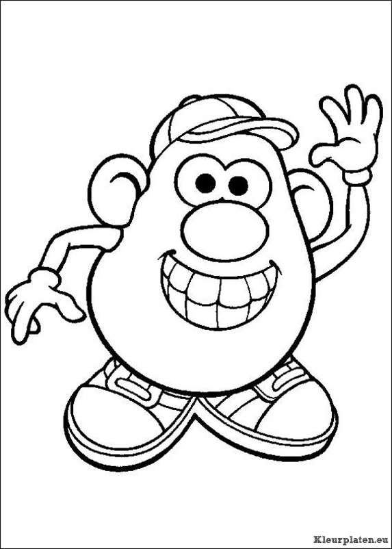Mr potato head kleurplaten