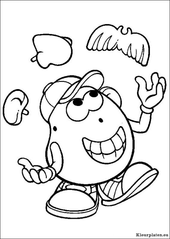 Mr potato head kleurplaten