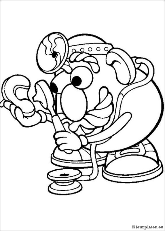 Mr potato head kleurplaten