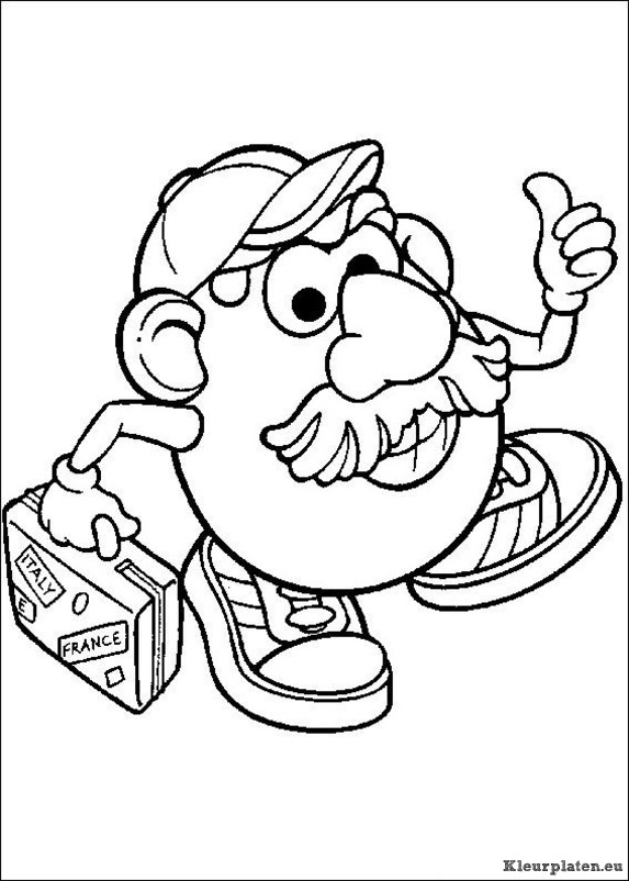 Mr potato head kleurplaten