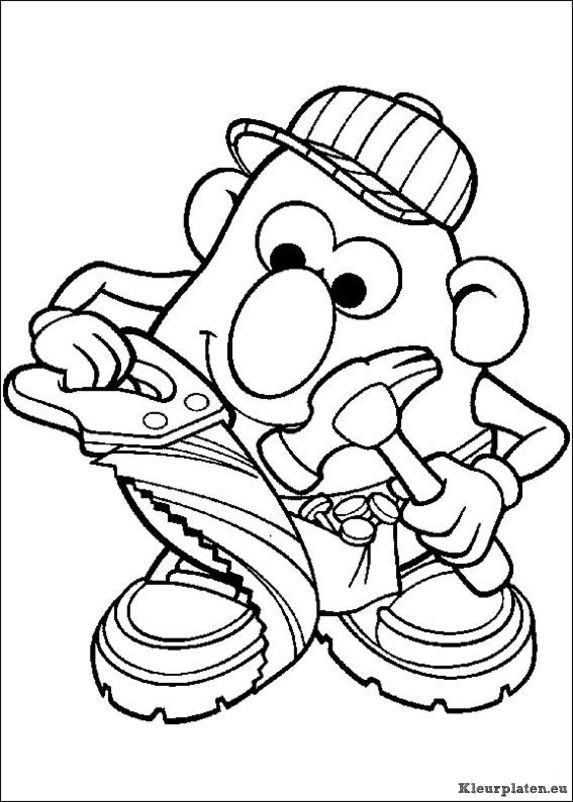 Mr potato head kleurplaten