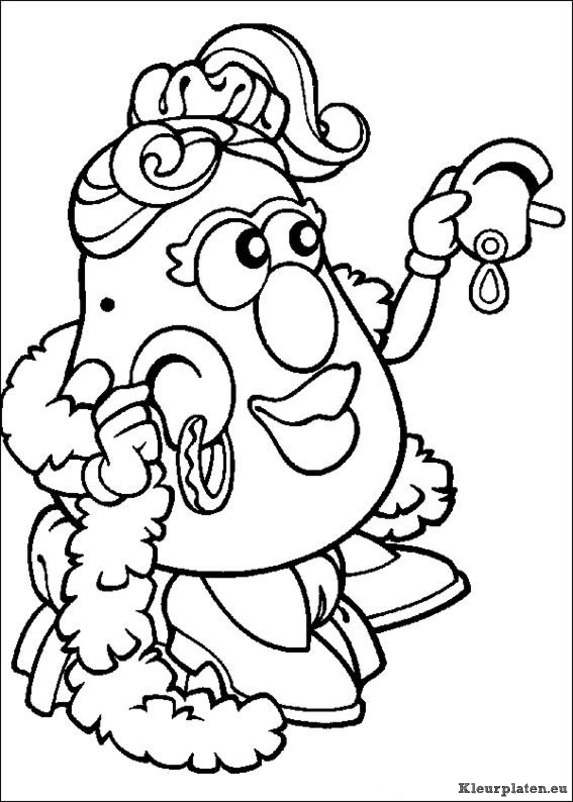 Mr potato head kleurplaten