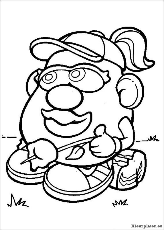 Mr potato head kleurplaten