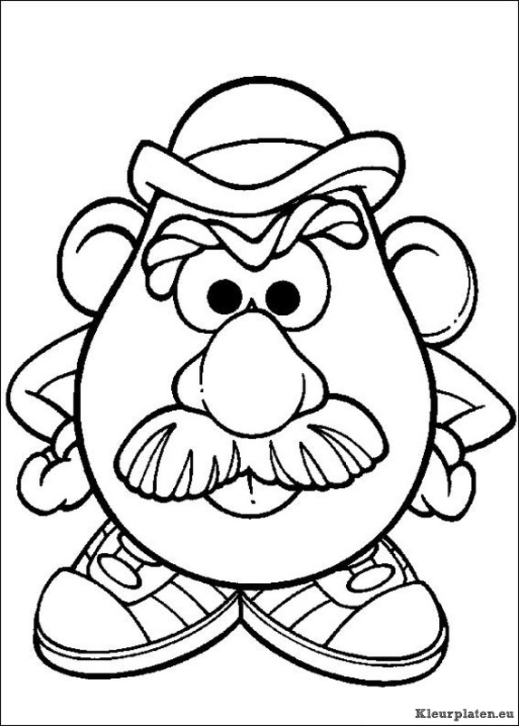 Mr potato head kleurplaat