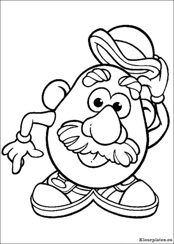 Mr potato head kleurplaten