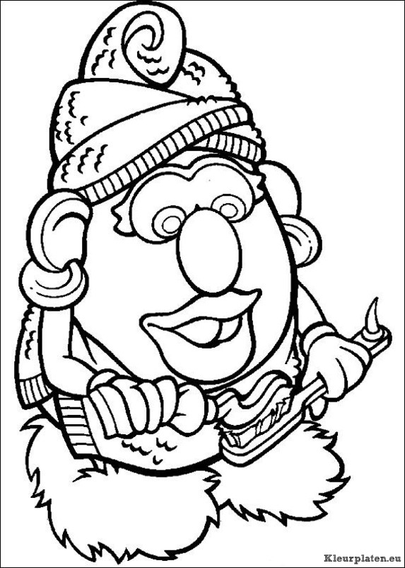 Mr potato head kleurplaten