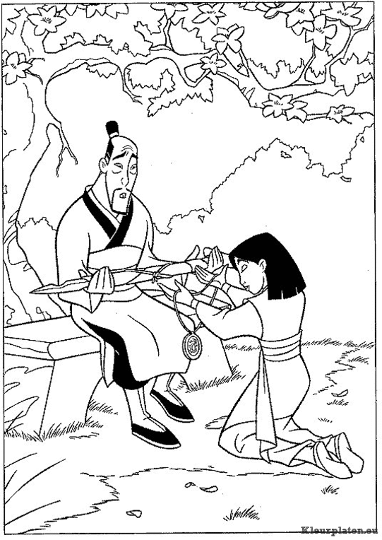 Mulan kleurplaten