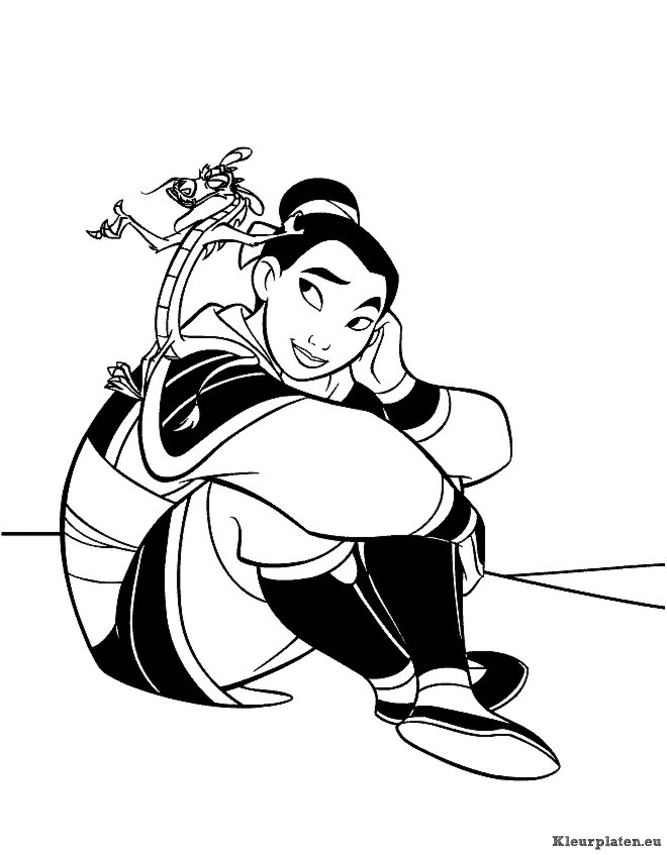 Mulan kleurplaten