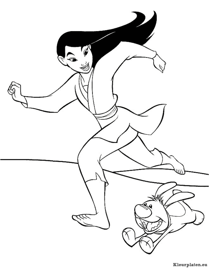 Mulan kleurplaten