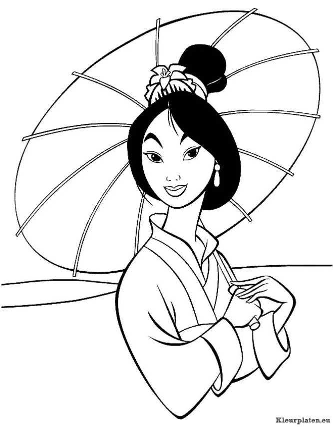 Mulan kleurplaten