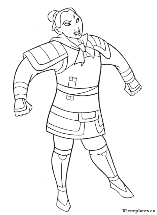 Mulan kleurplaten