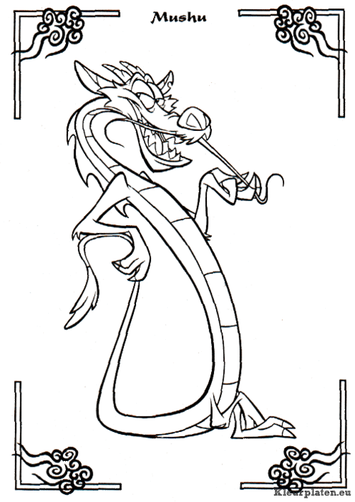 Mulan kleurplaten