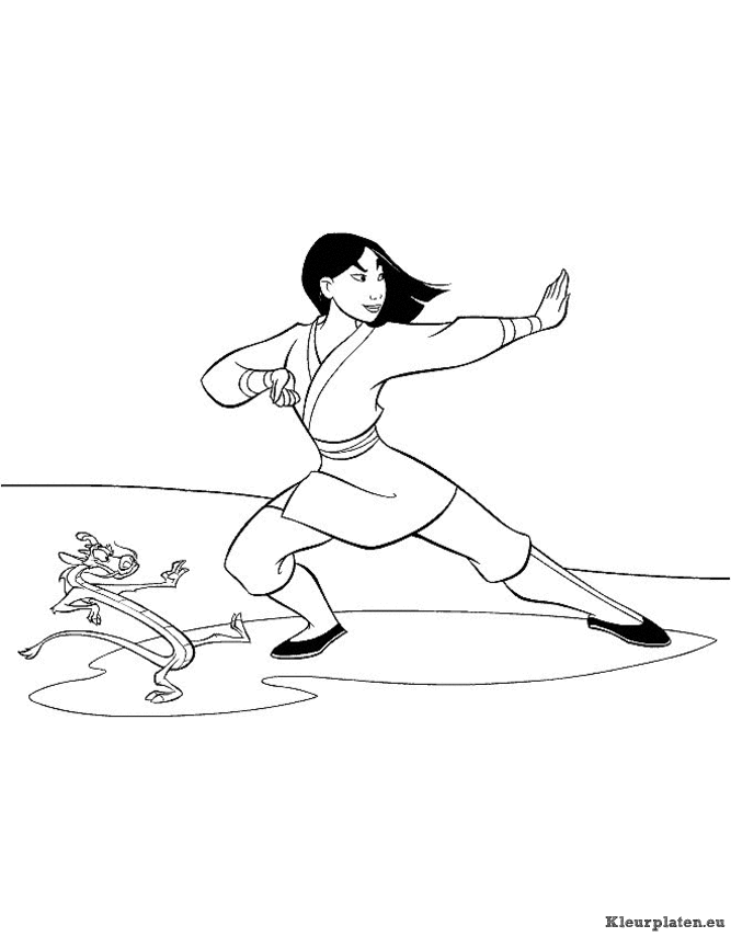 Mulan kleurplaten
