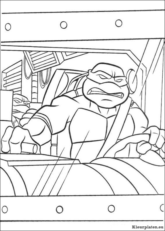 Ninja turtles kleurplaten