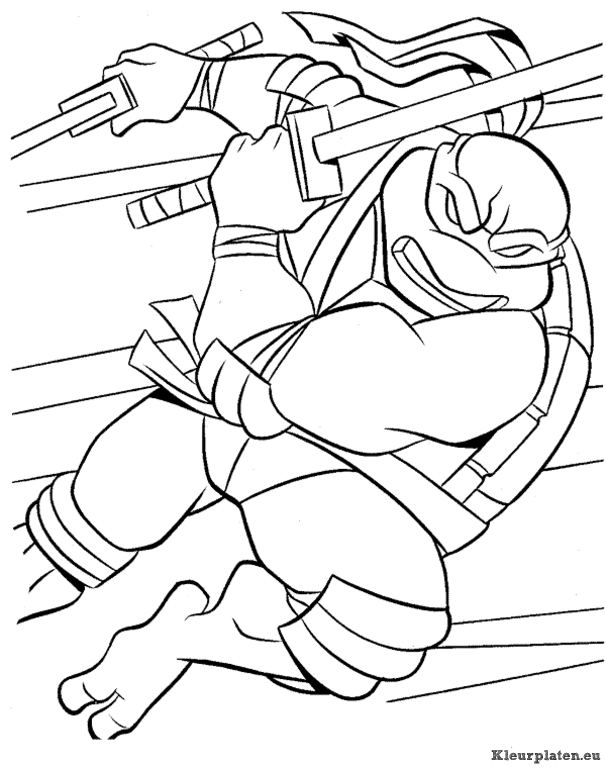 Ninja turtles kleurplaten