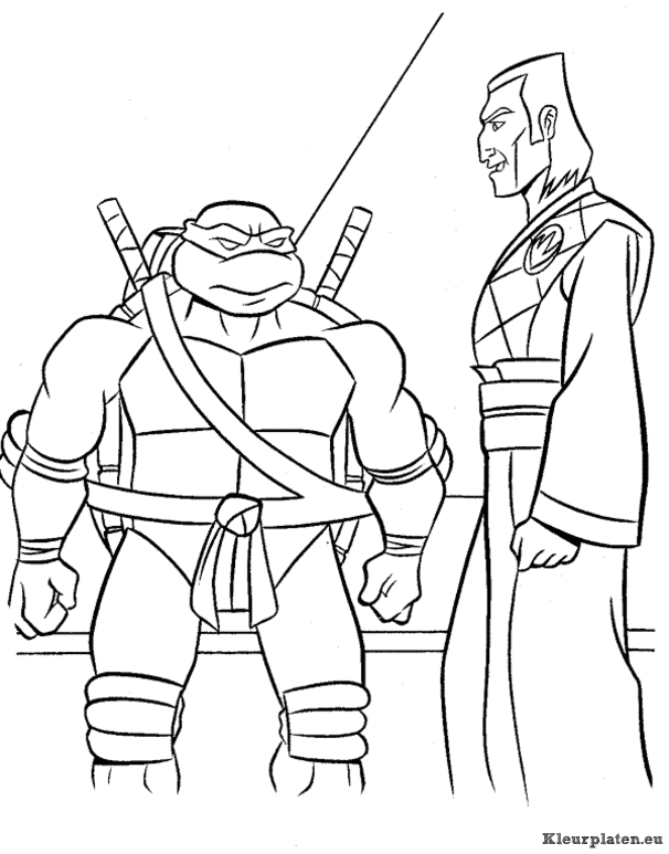 Ninja turtles kleurplaten