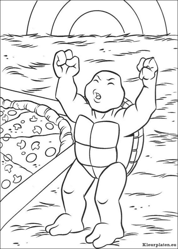 Ninja turtles kleurplaten