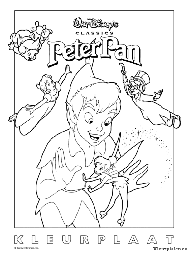 Peter pan kleurplaat