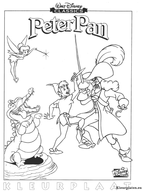 Peter pan kleurplaat