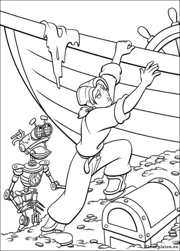 Piratenplaneet kleurplaten