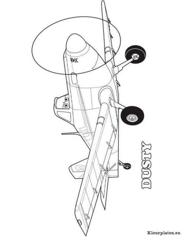 Planes kleurplaten