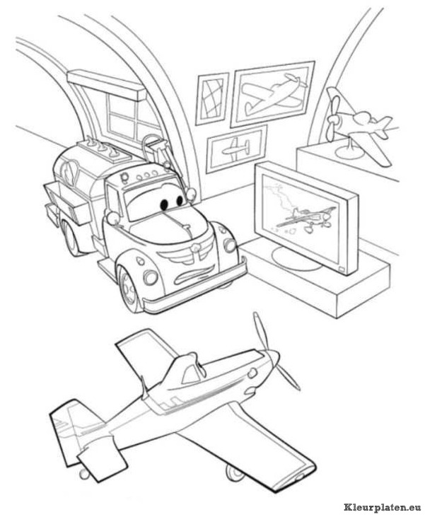 Planes kleurplaten