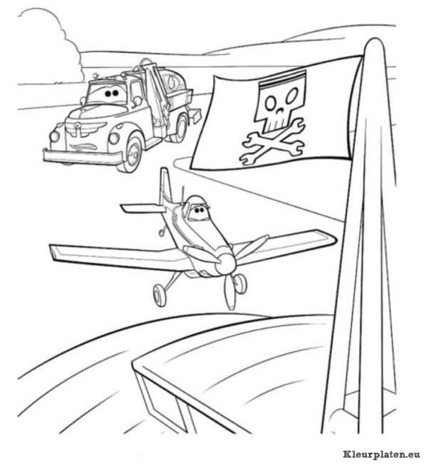 Planes kleurplaten