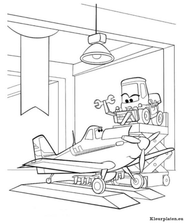 Planes kleurplaten