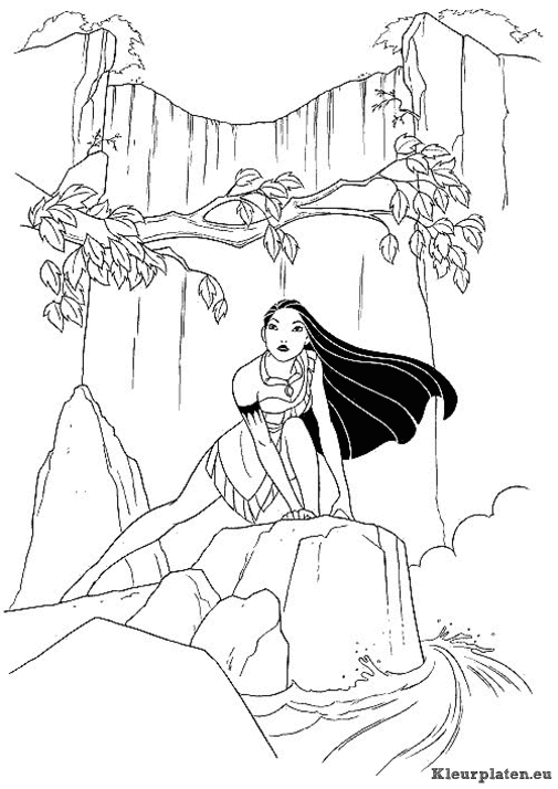Pocahontas kleurplaten