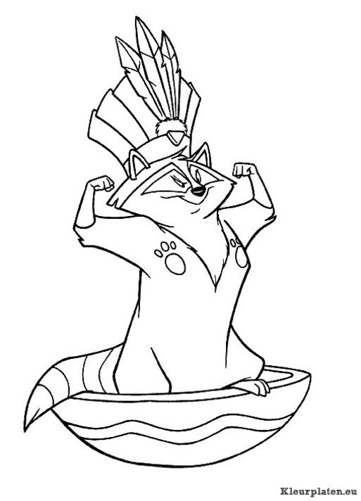 Pocahontas kleurplaten