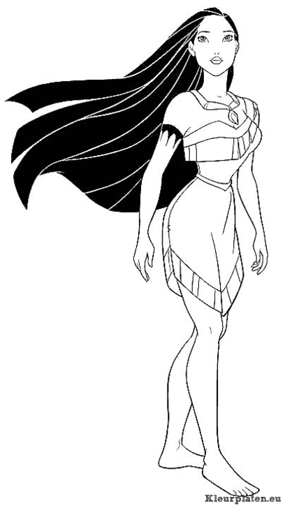 Pocahontas kleurplaten
