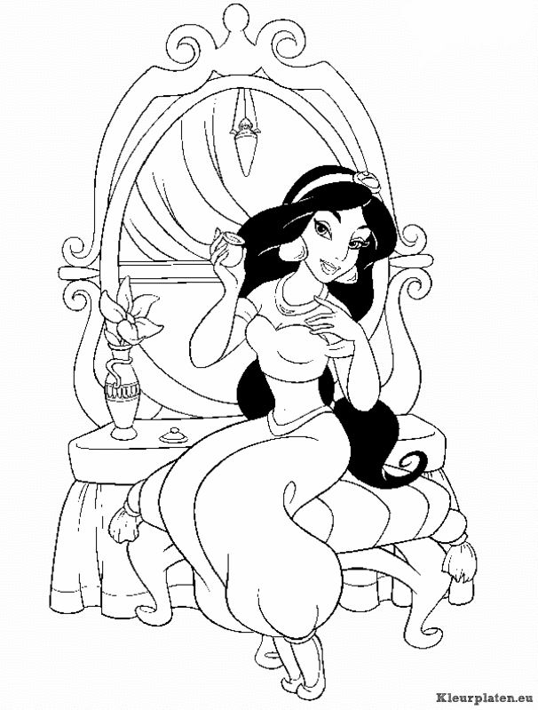 Prinsessen kleurplaten