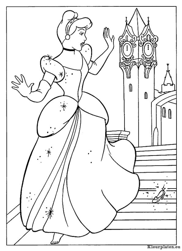 Prinsessen kleurplaten