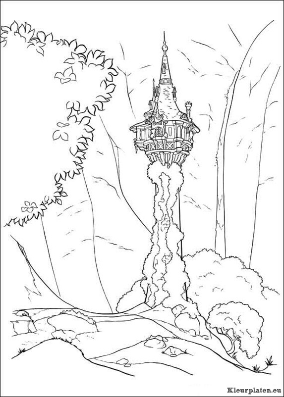 Rapunzel kleurplaten