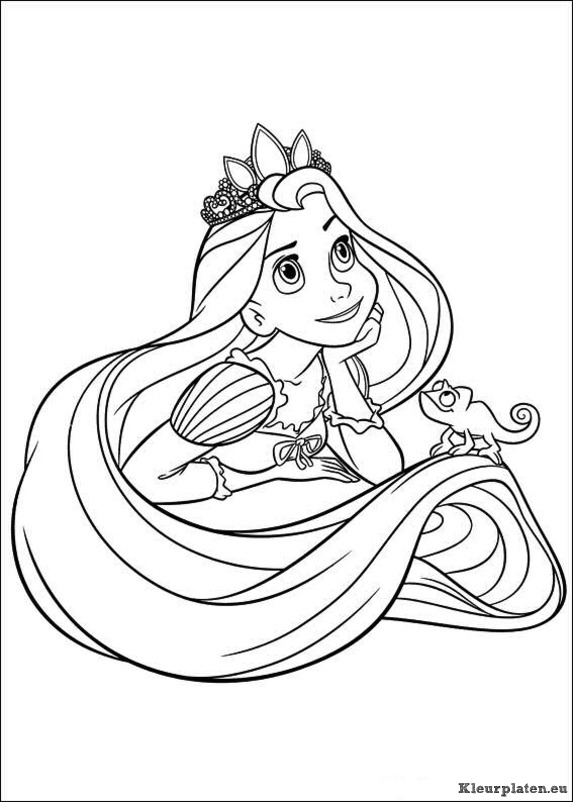 Rapunzel kleurplaten