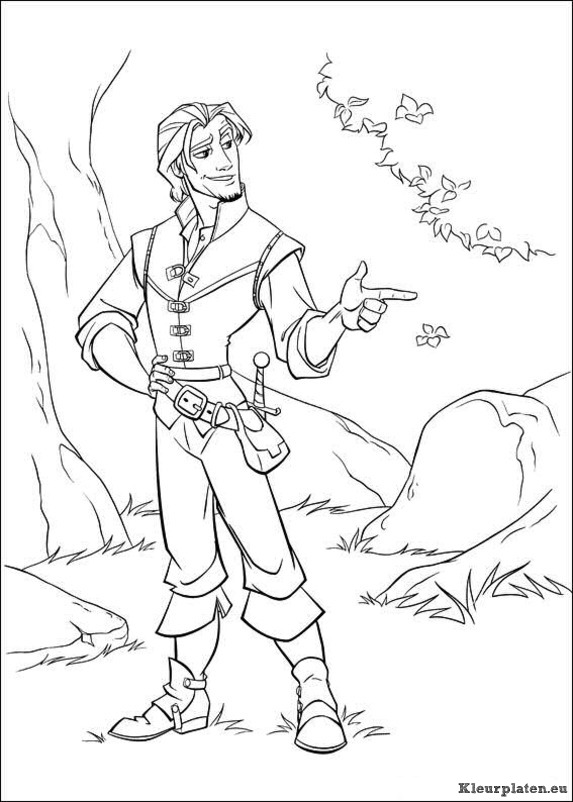 Rapunzel kleurplaten