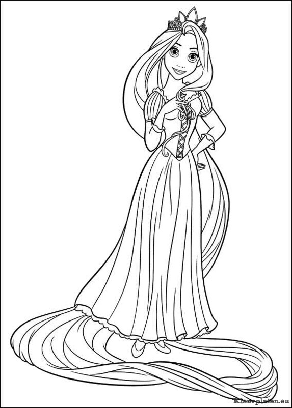 Rapunzel kleurplaten