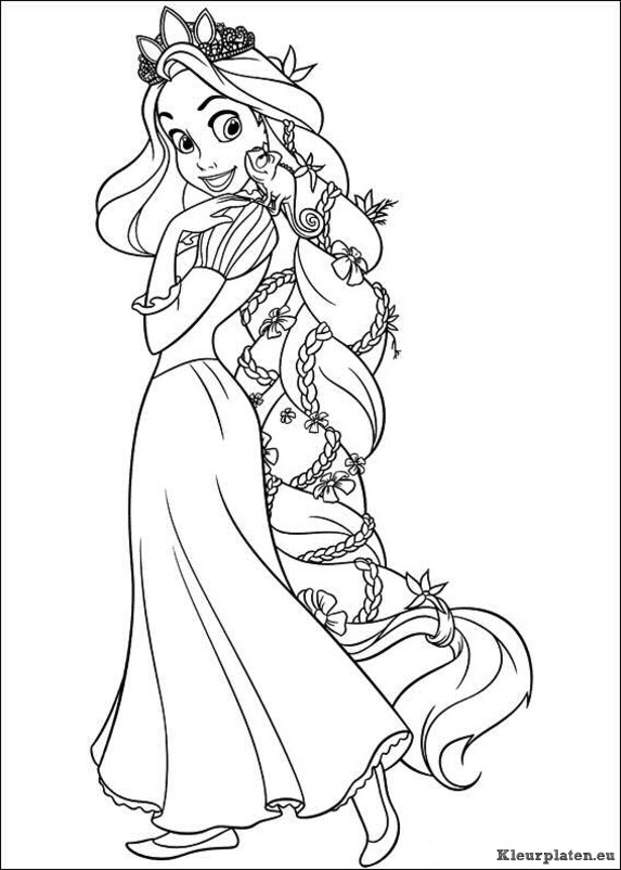 Rapunzel kleurplaten