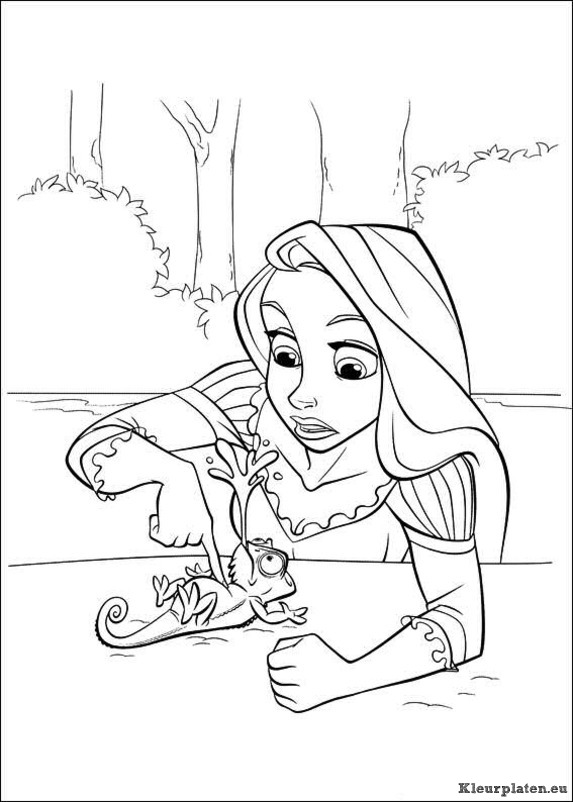 Rapunzel kleurplaten