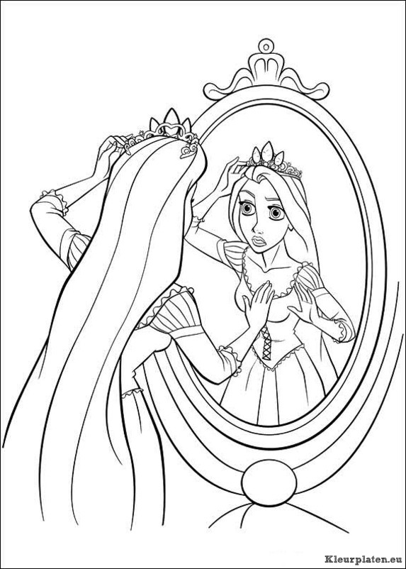 Rapunzel kleurplaten