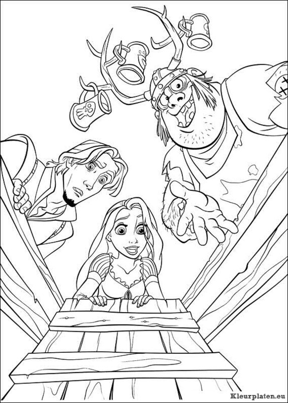 Rapunzel kleurplaten