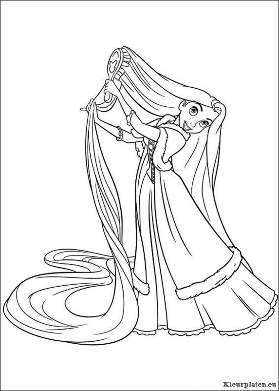 Rapunzel kleurplaten