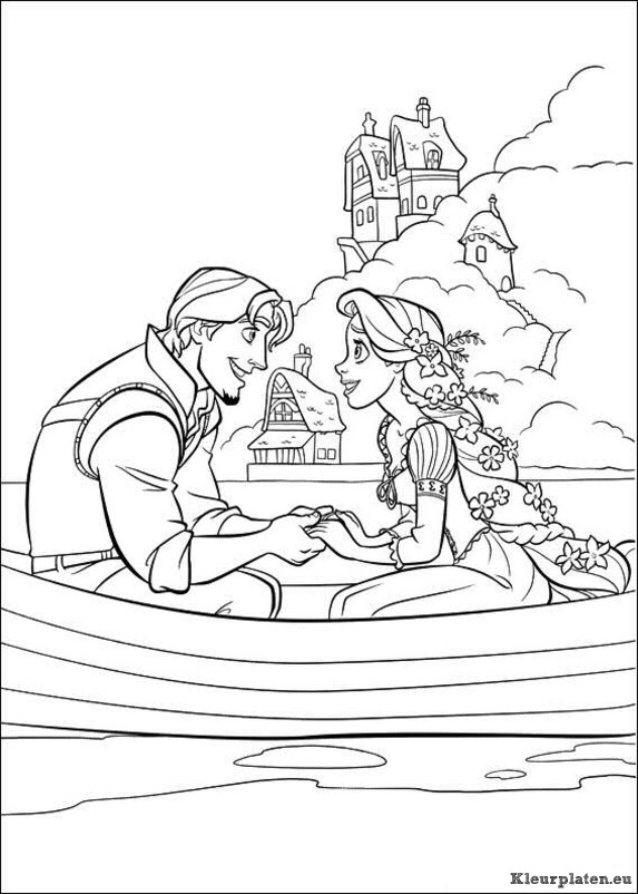 Rapunzel kleurplaten