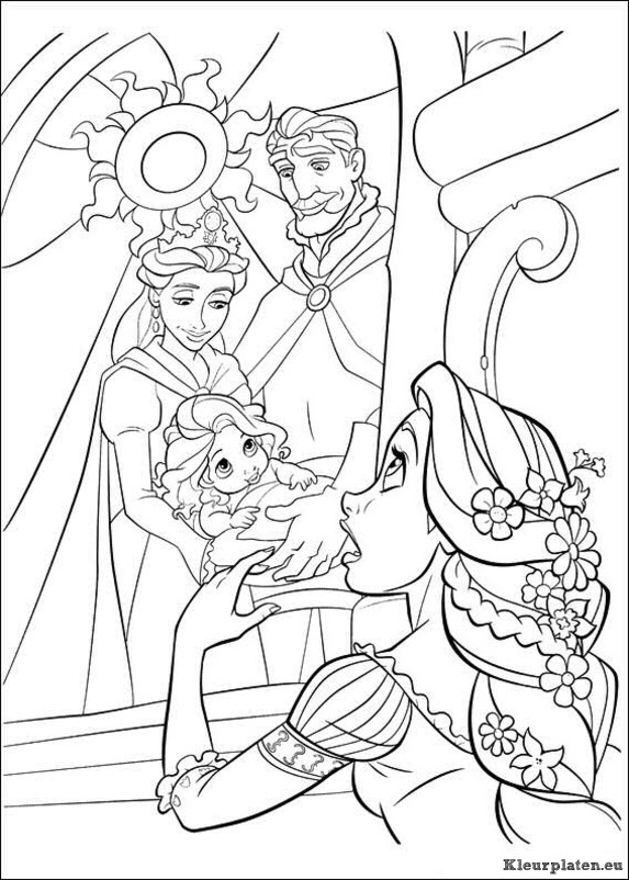 Rapunzel kleurplaten