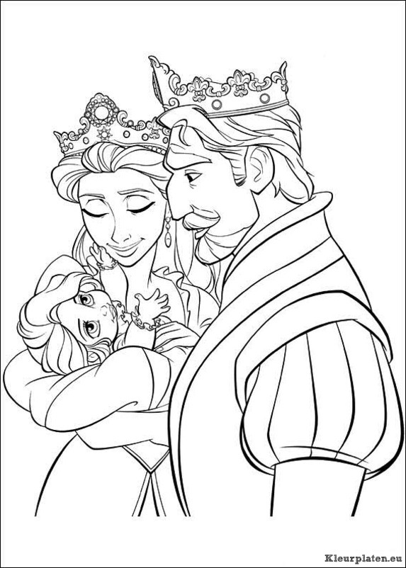 Rapunzel kleurplaten