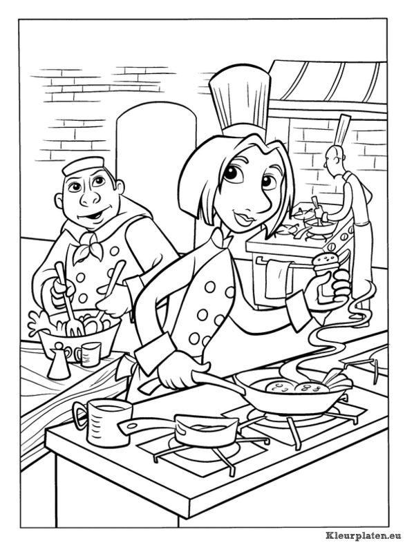 Ratatouille kleurplaten
